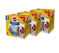 PEDIGREE Dentastix - Snacks réduisant le tartre pour les chiens de tailles moyennes - 24x180 g