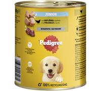 Pedigree DOGCARE Can Wet (Poultry & Rice) Chunks in Loaf Junior 800G Single Standard