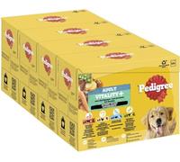 PEDIGREE DOGCARE Vitality+ Chunks Lot de 4 sachets de Nourriture pour Chien en Sauce Adulte 4 x 12 x 85 g
