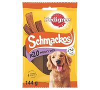 Pedigree - Friandises Croquantes et Savoureuses pour Chien Adulte, Mix Varié Gourmand (20 pcs) - Lot de 4 - Vendu par Lot