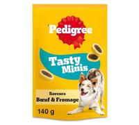 Pedigree - Friandises Gourmandes au Bœuf et Fromage, Texture Fondante pour Chien Adulte (Sachet 140g) - Lot de 4 - Vendu par Lot
