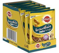 Pedigree Friandises Junior - Petites collations pour Chiots au Poulet - Idéal pour l'entraînement ou pour Entre Les Deux - Nourriture pour Chien dans Un Pack de Conservation (6 x 125 g)