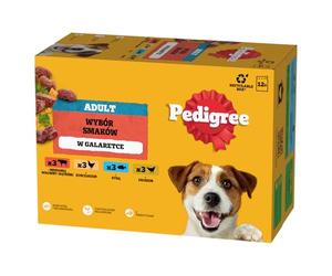 Pedigree gelee gourmande pour Chiens Adultes, 12 x 100g