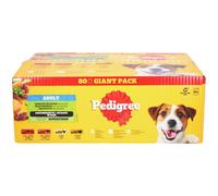 Pedigree Giant Pack - Sélection Mixte en Sauce pour Chien Adulte Aliment 80x100 g