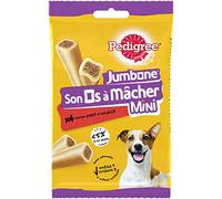 PEDIGREE JUMBONE Os à Mâcher pour Petit Chien 4-14kg - Lot de 8 Sachets de 4 Os - Friandises Fourrées Saveurs Boeuf et Volaille - Récompense Idéale pour Occuper, Eduquer, Faire Plaisir à son Chien