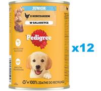 PEDIGREE Junior 12 x 400g nourriture complète humide pour chiens en croissance avec du poulet en gelée