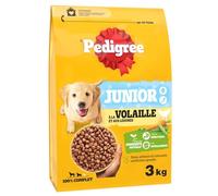 PEDIGREE Junior Croquettes à la Volaille et aux Legumes pour Chiot 3 x 3kg