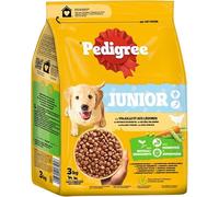 3 kg de croquettes pour chien Pedigree Junior volaille et légumes