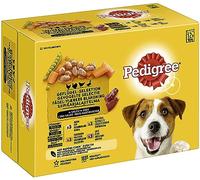 PEDIGREE® Lot de 4 sachets de sélection de volaille en Sauce pour Adulte - 4 variétés avec Poulet, Dinde, volaille, Canard - 1 x 12 x 100 g