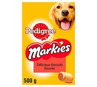 Pedigree Markies Original - Biscuits fourrés pour chien, 1 boîte de 500g de friandises
