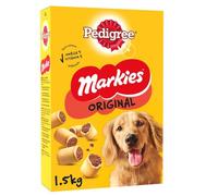 Pedigree Markies Original - Friandises pour chien (10-25 kg) - Biscuits fourrés pour chien - 5 boîtes de 1,5kg