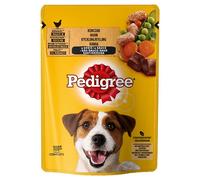 Pedigree nourriture humide pour chiens adultes avec poulet et légumes en sauce 100g