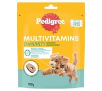 Pedigree Multivitamines Immunité Compléments alimentaires pour chiens - 30 Friandises, Sachet de 180g, Récompenses qui aident au maintien de l'état immunitaire, Facile à manger