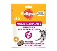 Pedigree Multivitamines Entretien des articulations Compléments Alimentaires pour Chiens - 30 Friandises, Sachet de 6x180g, Récompenses Qui aident au Maintien d'articulations Fortes, Facile à Manger