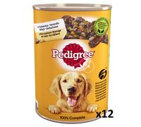 Pedigree Nourriture humide pour chiens adultes avec poulet et légumes en gelée 400g x12