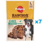 PEDIGREE Ranchos Cubes 7x70 g nourriture complémentaire pour chiens adultes avec canard