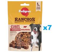 PEDIGREE Ranchos Cubes 7x70 g nourriture complémentaire pour chiens adultes avec du bœuf