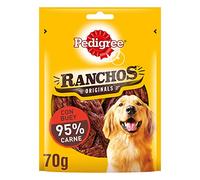 Pedigree Ranchos Snack pour Chien, saveur Viande 70 g, l'emballage Peut Varier