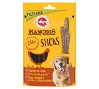 PEDIGREE Ranchos Sticks - Bâtonnets au Foie de Poulet - Récompenses pour Chien Adulte - 10 sachets de 60g