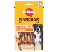 PEDIGREE RANCHOS Twists Lot de 8 friandises à mâcher pour Chien au Poulet, 8 x 60 g