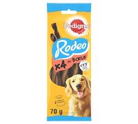 PEDIGREE Rodeo au Bœuf Snacks pour Chiens Sachet de 4 Torsades à Mâcher 70 g - Pack de 20