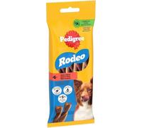 Pedigree Rodeo Lot de 4 Barres saveur de bœuf, récompenses pour Chiens, Lot de 20 x 70 g