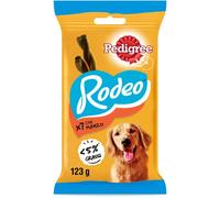 Pedigree Rodeo Ropper, Snack pour Chiens au goût Boeuf et Fromage, 10 boîtes de 123 g, 70 bâtons au Total