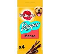 Pedigree Rodeo Ropper, Snack pour Chiens au goût de Boeuf, 20 Paquets de 4 bâtons de 70 g chacun, 80 bâtons au Total