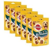 PEDIGREE Sa Récompense Friandises pour Chien Adulte, Un Sachet de 130g de Bouchées Moelleuses - Pack de 6