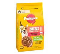 6 x 1,4 kg Pedigree Mini Adult <10 kg avec du bœuf et des légumes, croquettes pour chiens