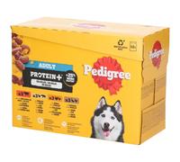 PEDIGREE Sachets Fraîcheur Adulte Protein+ Multipack Aliment 12x85 g