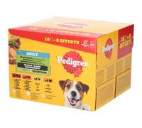 PEDIGREE Sachets Fraîcheur Adulte Sélection Mix Multipack Aliment 24x100 g