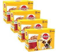 PEDIGREE Sachets fraîcheur en gelée 4 variétés - Pour chien - 12x 100 g (x4)