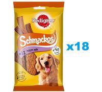 PEDIGREE Schmackos Multi Mix 18x86 g friandises rayées pour chien avec du boeuf