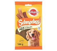 Pedigree Schmackos - Récompenses mix saveurs volailles pour chien - Friandises aux mix saveurs volailles - 9 sachets de 144g
