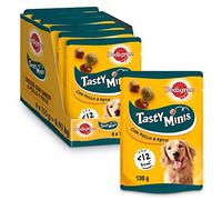 Pedigree Snack Tasty Mini pour éduquer Votre Chien de Poulet et de Votre Canard à saveur de Votre Chien (Pack 6 x 130g)