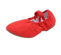 Pedilles Danse Femme Chaussure De Chaussures Mariage Chaussons Fille Chausson Latine Ballerine Confortable Pied Large Modern Jazz Plates Talon Salon Années 20 Demi Pointe Classique,Rouge,38