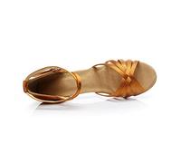 Pedilles Danse Femme Chaussure De Latine Talon Chausson Chaussons Jazz Chaussures Mariage Ballerine Confortable Pied Large Pedille Moderne Salon Ballerines Cuir Et Elegante Plates,Brun #2,35