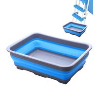Pediluve Piscine,Bassine Pied,Bassine Pliable Pour Bain De Pieds Pliable Antidérapant,Accessoires Pour Piscine,37x27x11.8cm,Bassin Pédiluve Pour échelles Piscines,Rince Pied Piscine (Bleu)