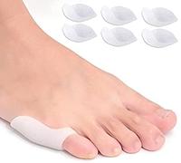 Pedimend 6pcs Silicone Pinky Toe Concealer | Bunion Protector Sleeve | Silicone hull Bunionette Corrector Splint | Prevent your little toe from friction & friction | UNISEX | Foot Care