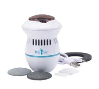 PediVac | elektrischer Hornhautentferner | wiederaufladbar | Hornhauthobel | Hornhautraspel | Fußpflege | Pediküre | 2 Aufsätze [grob & fein]