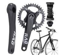 Pedivella Pour - 170 mm Pedivella Creuse Intégré Prise Fixe,Pour Vélo Montagne et Trajet Ville avec Mouvement Central Alliage D'aluminium