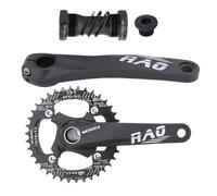 Pedivella Vélo, 170 mm Piévelle creuse intégrée déclenchement fixe | Pour vélo montagne et trajet ville avec mouvement central en alliage d'aluminium