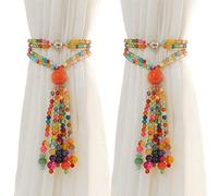 PEDOBO Lot de 2 embrasses de Rideaux magnétiques en Agate colorée pour décoration de Maison et de Bureau