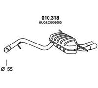 PEDOL 010.318 Silencieux arrière