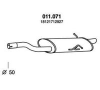 PEDOL 011.071 Silencieux arrière