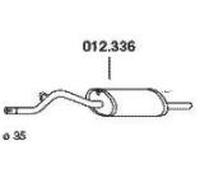PEDOL 012.336 Silencieux arrière