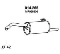 PEDOL 014.265 Silencieux arrière