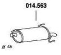 PEDOL 014.563 Silencieux arrière
