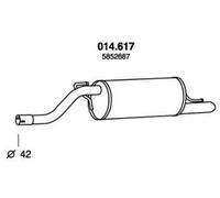 PEDOL 014.617 Silencieux arrière